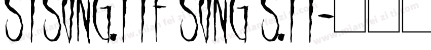 stsong.ttf song s.tt字体转换